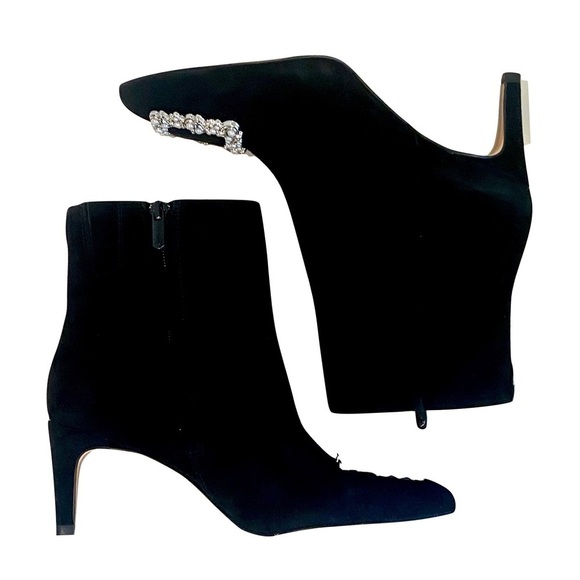 Sam Edelman Stunning Ulissa Luster Imitation Pearl Pointed Toe Bootie Size 5.5 - Picture 11 of 15